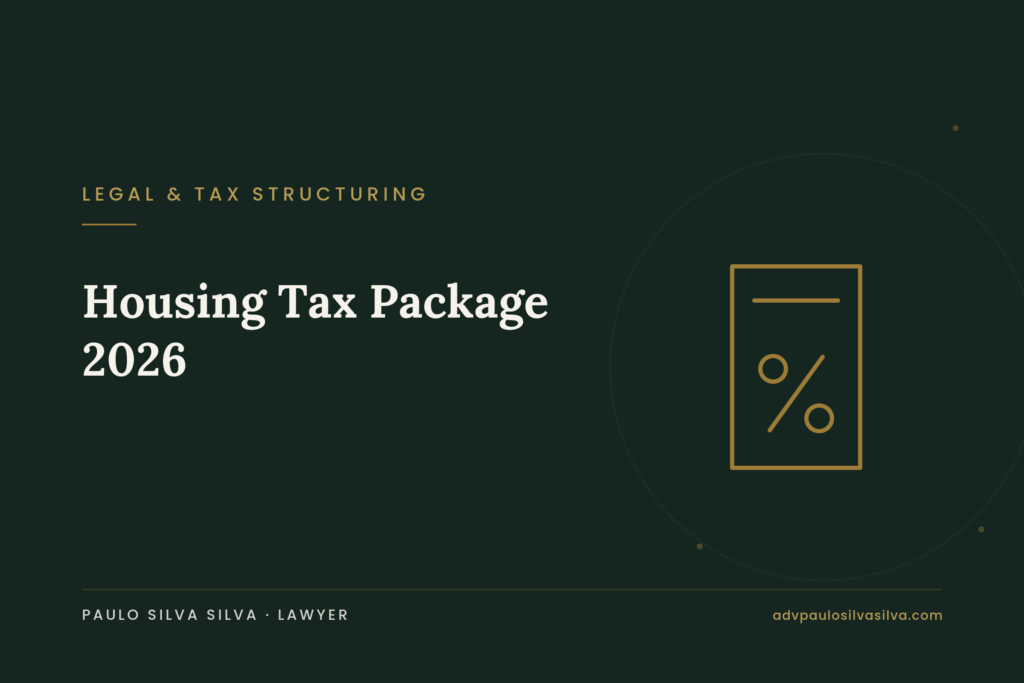 Housing Tax Package (2026): 6% VAT, capital gains and income tax — what changes in practice