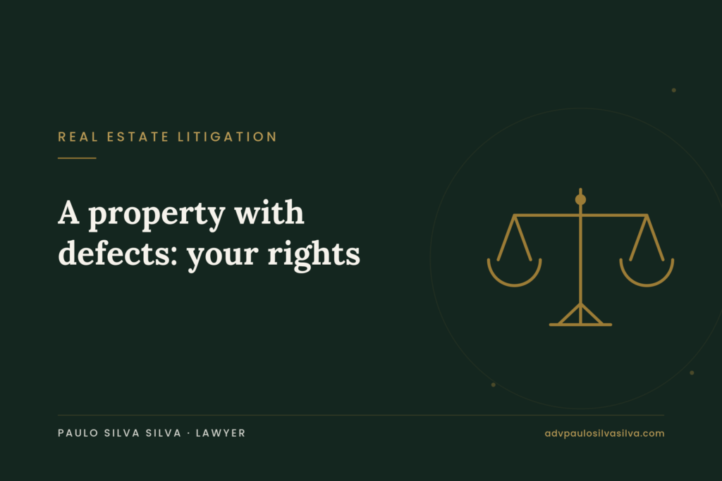 I bought a property with defects: your rights against the seller and the builder