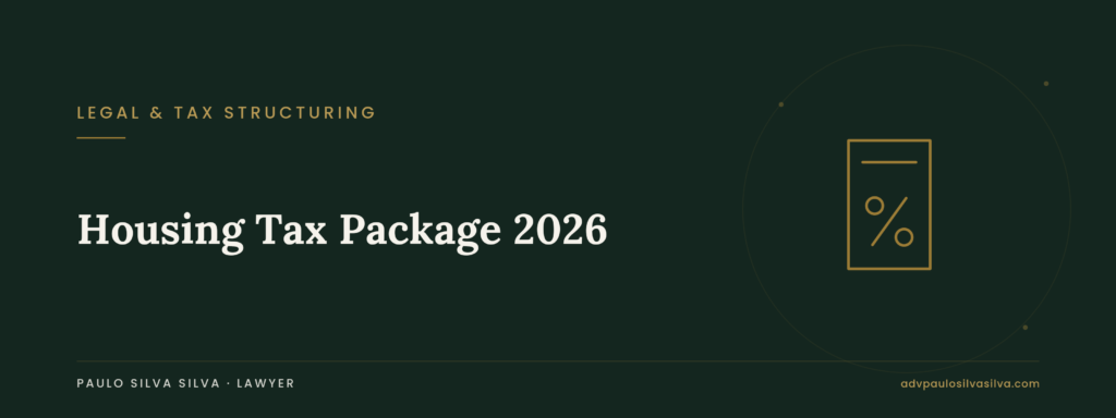 Housing Tax Package (2026): 6% VAT, capital gains and income tax — what changes in practice