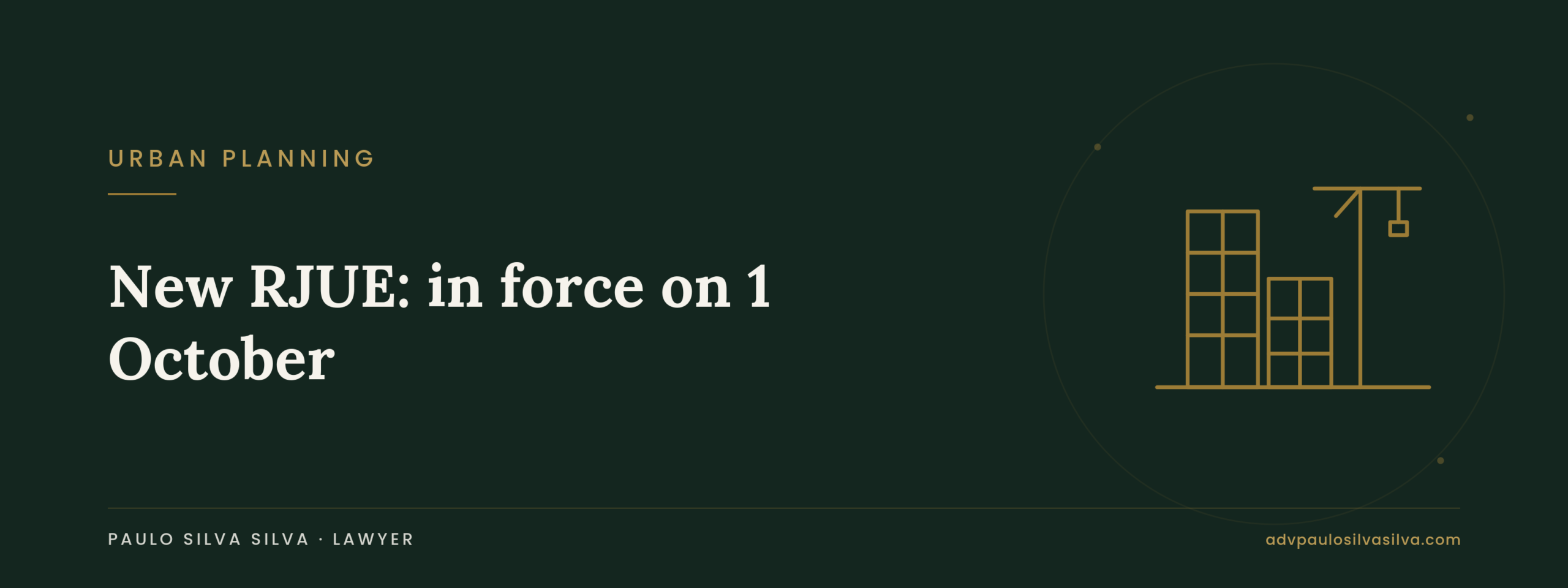 New RJUE in force since 1 October 2026: what changes in practice
